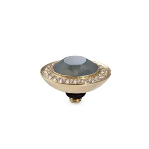 Qudo Tondo Deluxe 13mm Gold Topper - Dark Grey