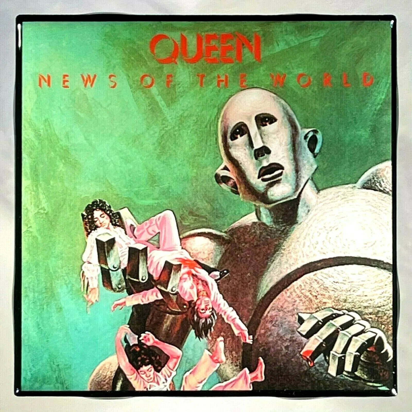QUEEN News of the World Coaster Custom Ceramic Tile