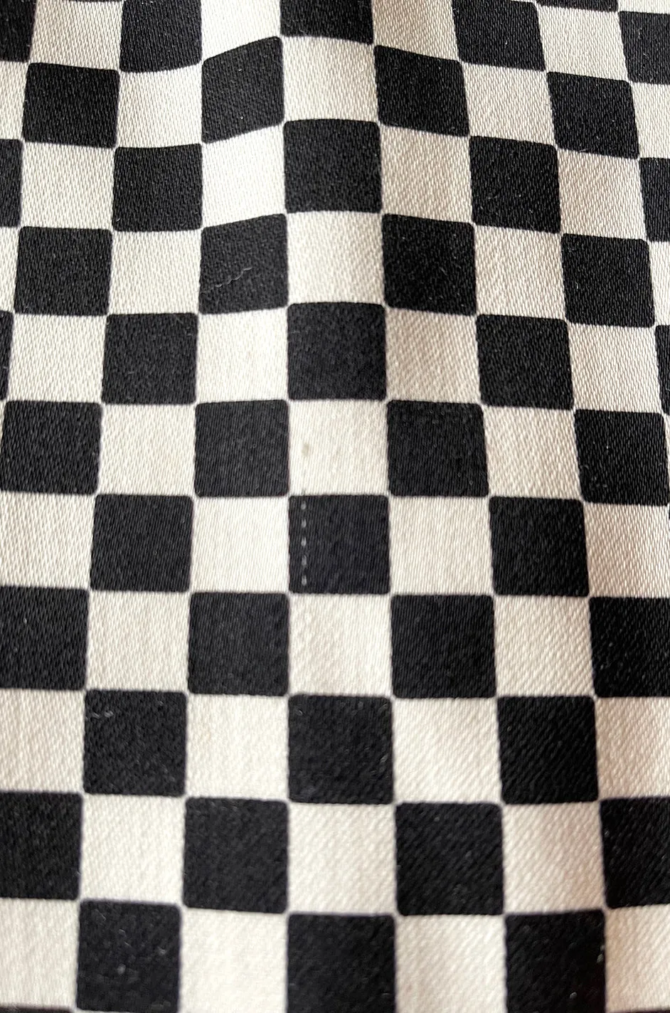 Rare Fall 1995 Gianni Versace Runway & Ad Campaign Black & White Check Shift Dress
