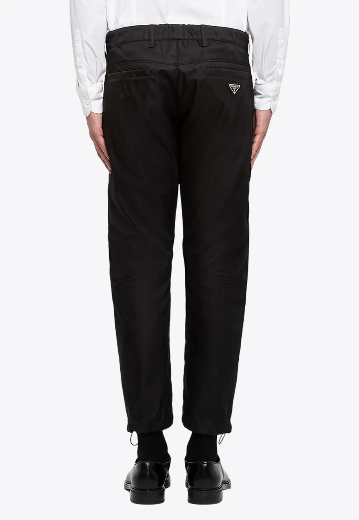 Re-Nylon Logo Plaque Slim Pants