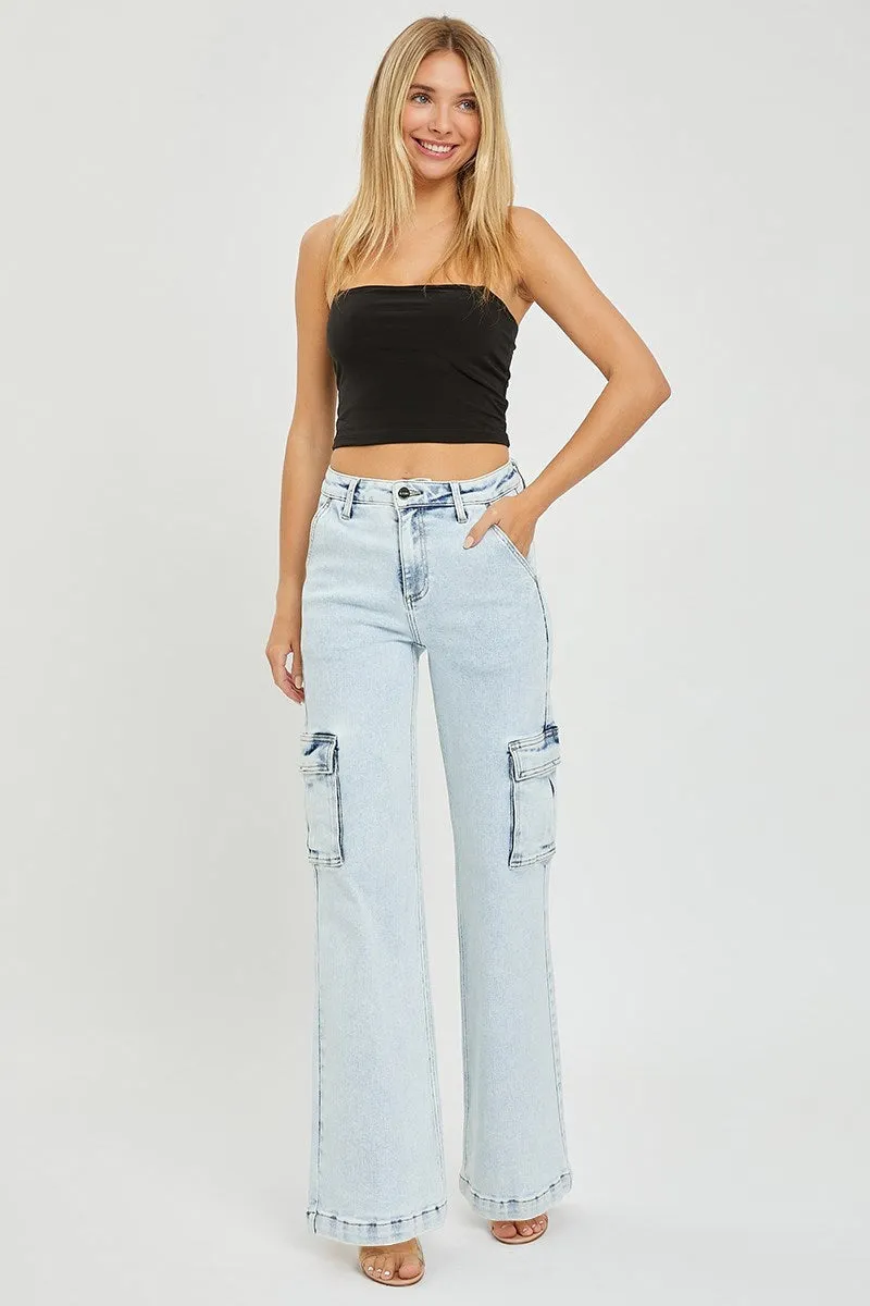 Risen High Rise Cargo Jeans