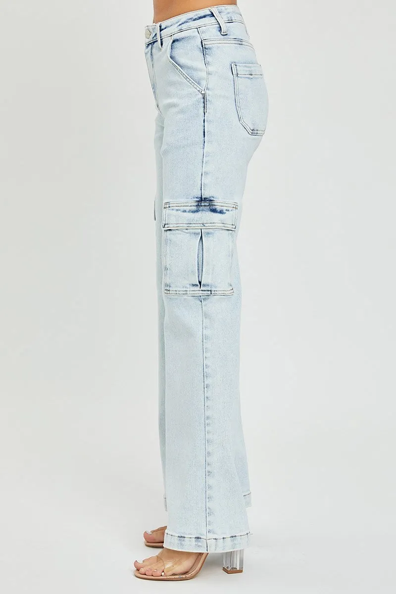 Risen High Rise Cargo Jeans