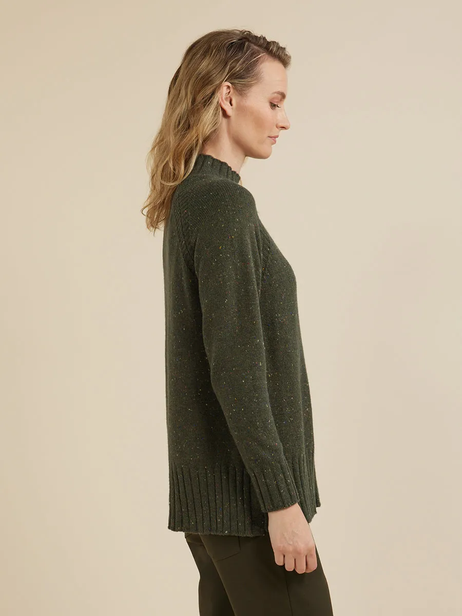 Roll Neck Raglan Jumper