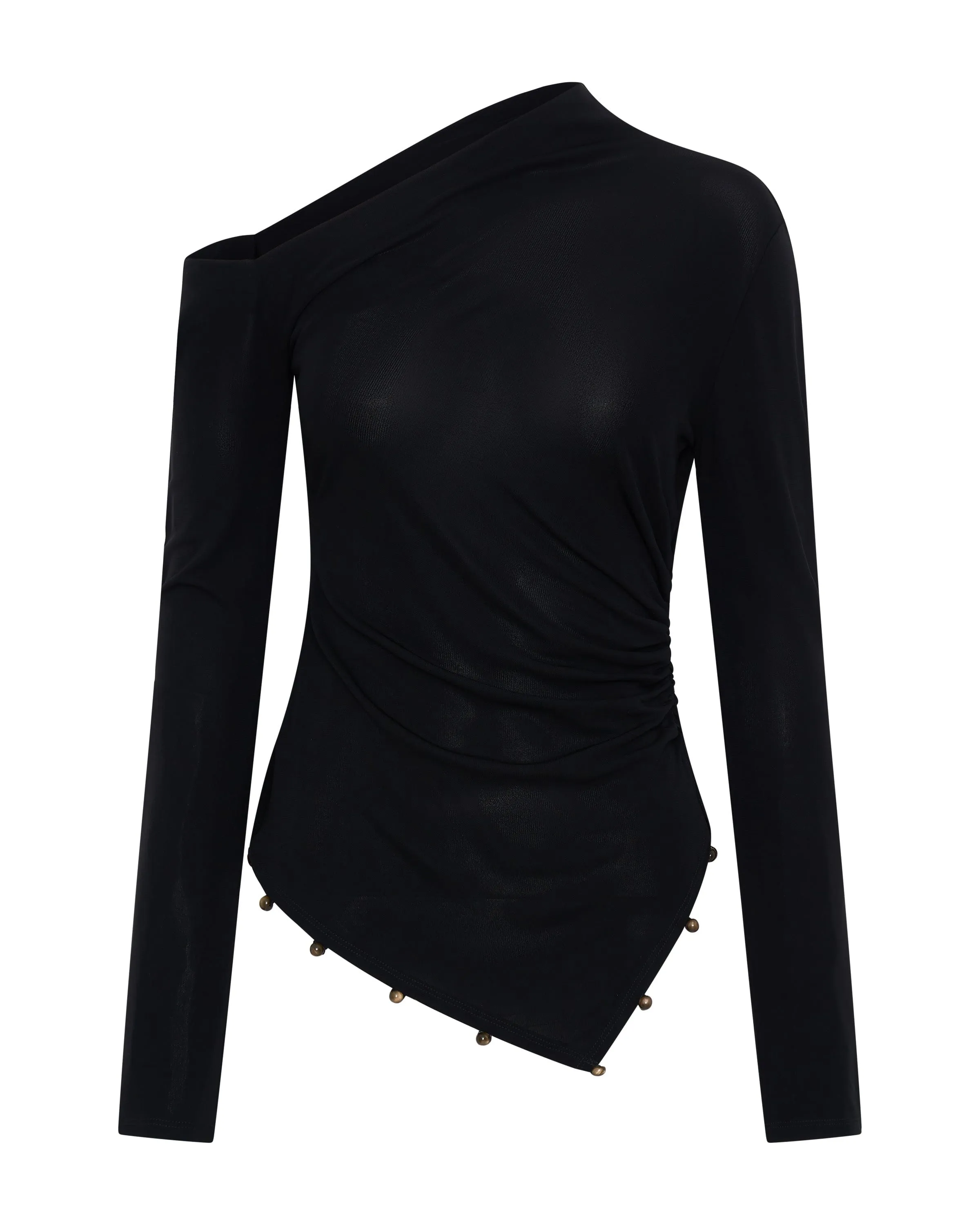 ROLLING STONE LONG SLEEVE TOP | BLACK