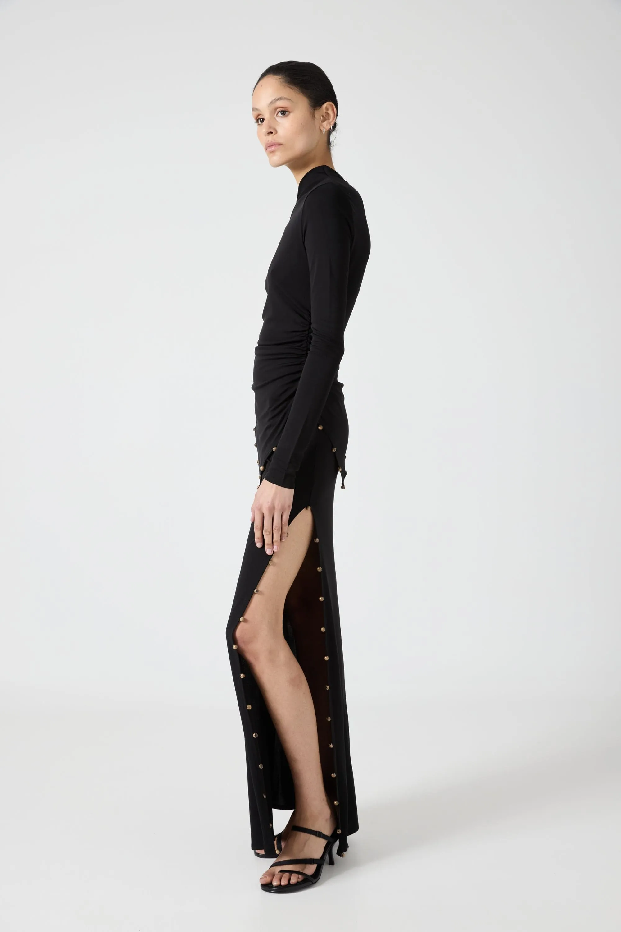 ROLLING STONE LONG SLEEVE TOP | BLACK