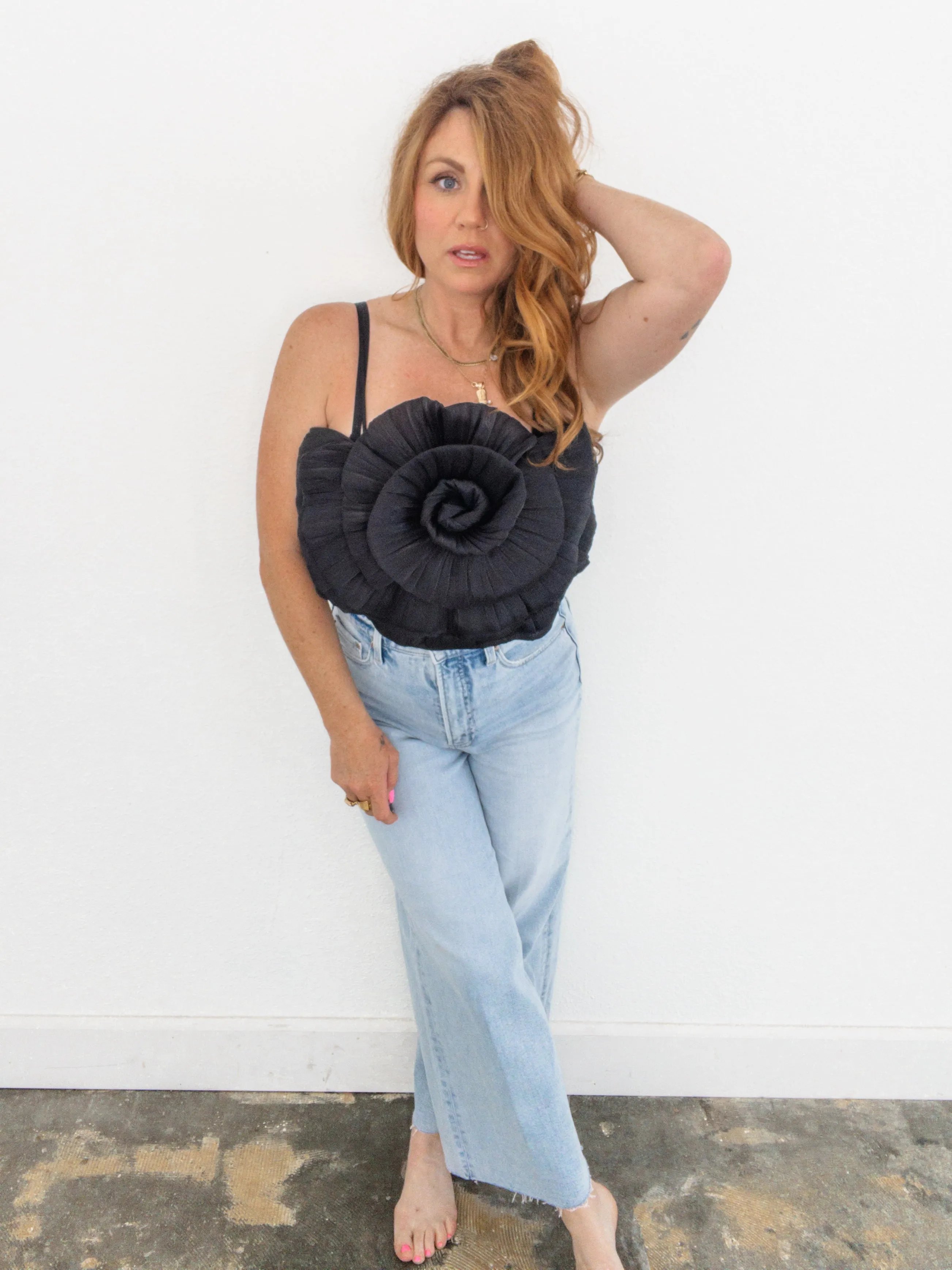 Rosette Crop Top