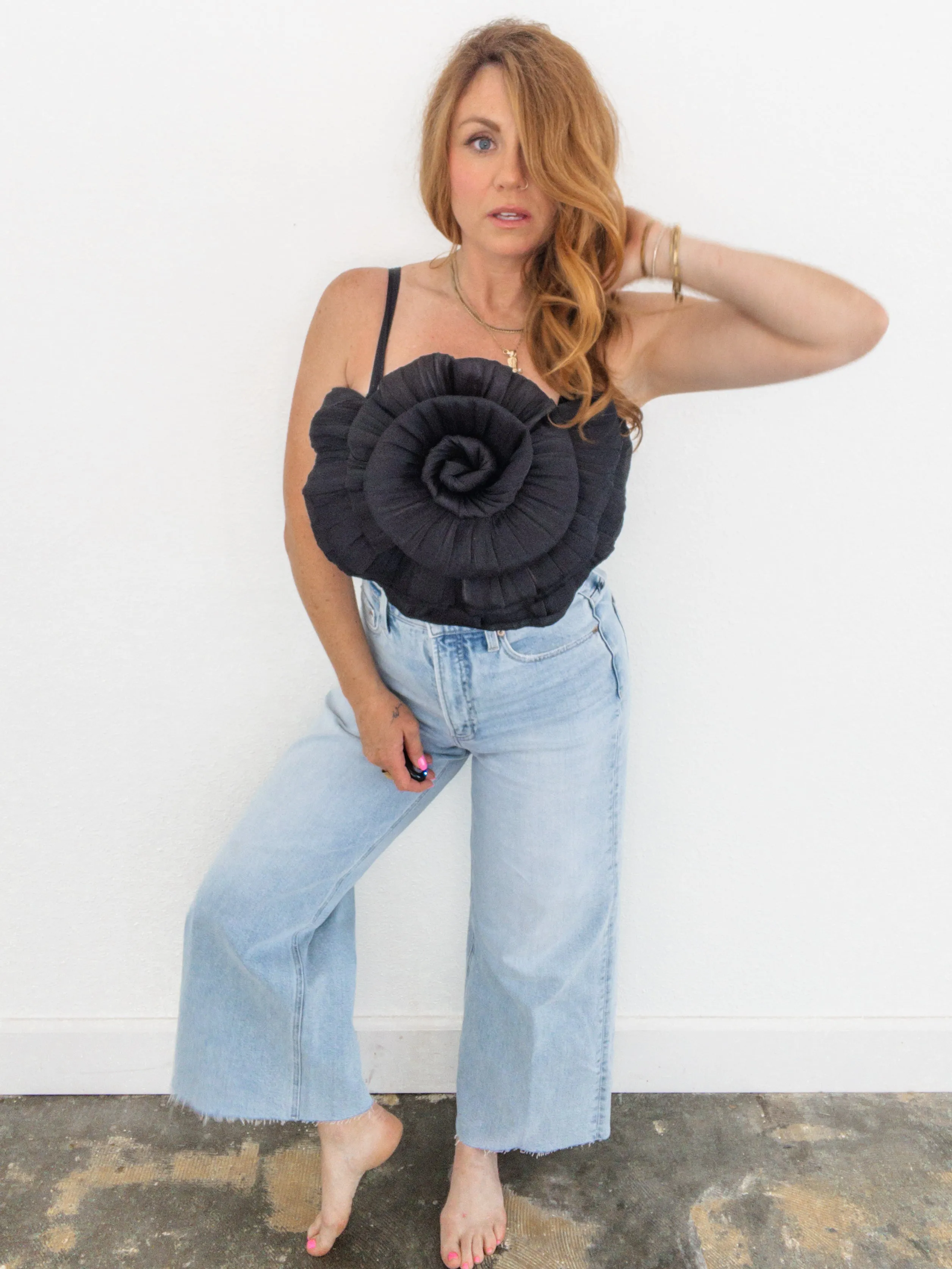 Rosette Crop Top