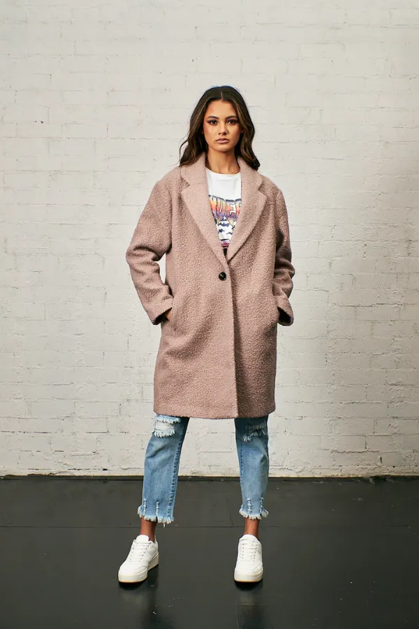 Sass Lana Coat - Blush