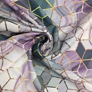 Satin Printed Geomentric