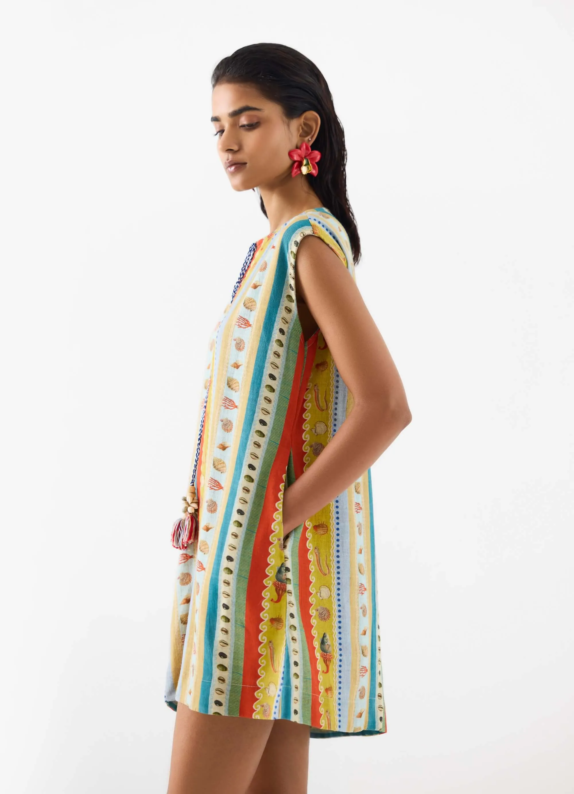 Sea shell mini dress