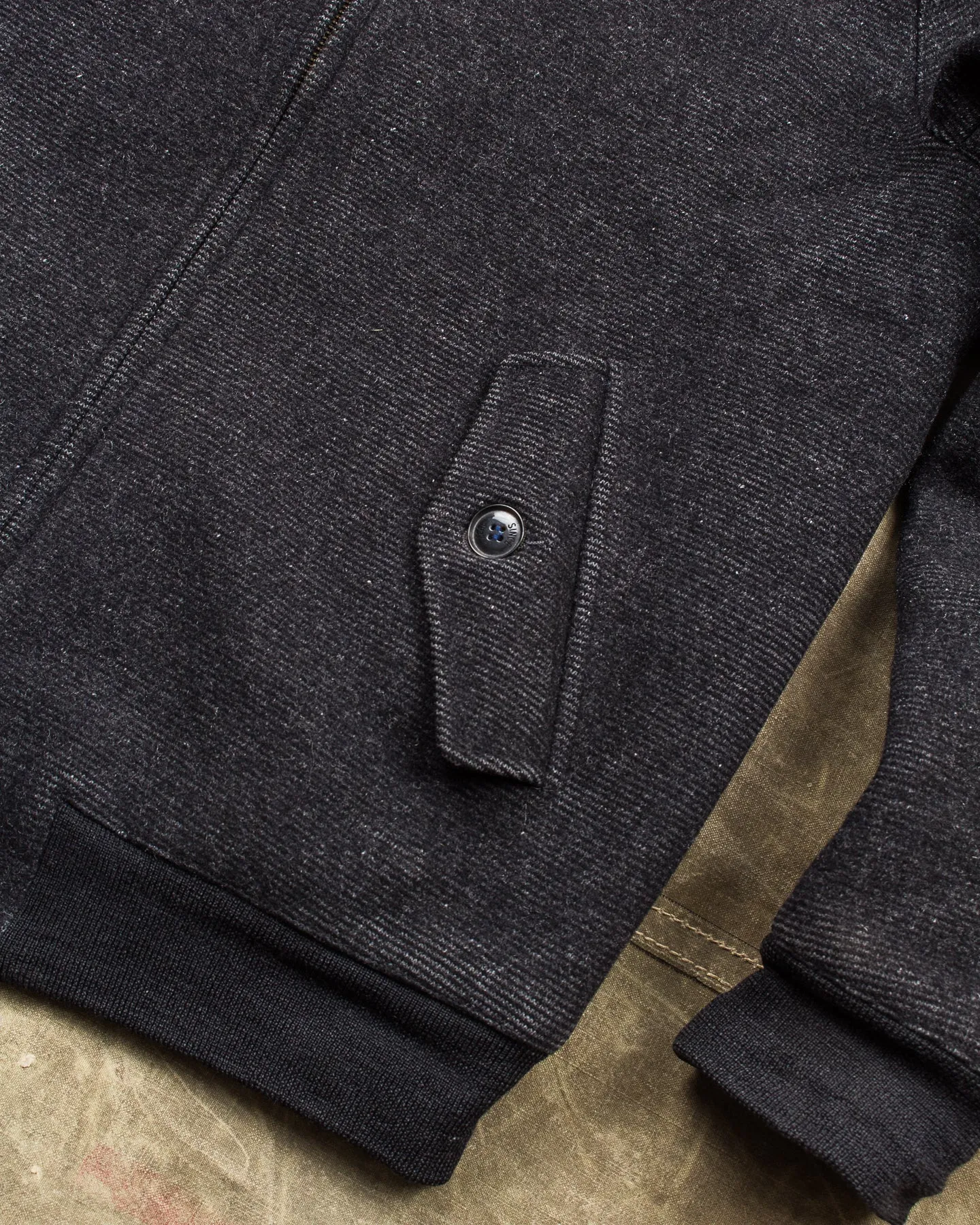 Second Hand Baracuta Harrington Wool Tweed Jacket Size 40