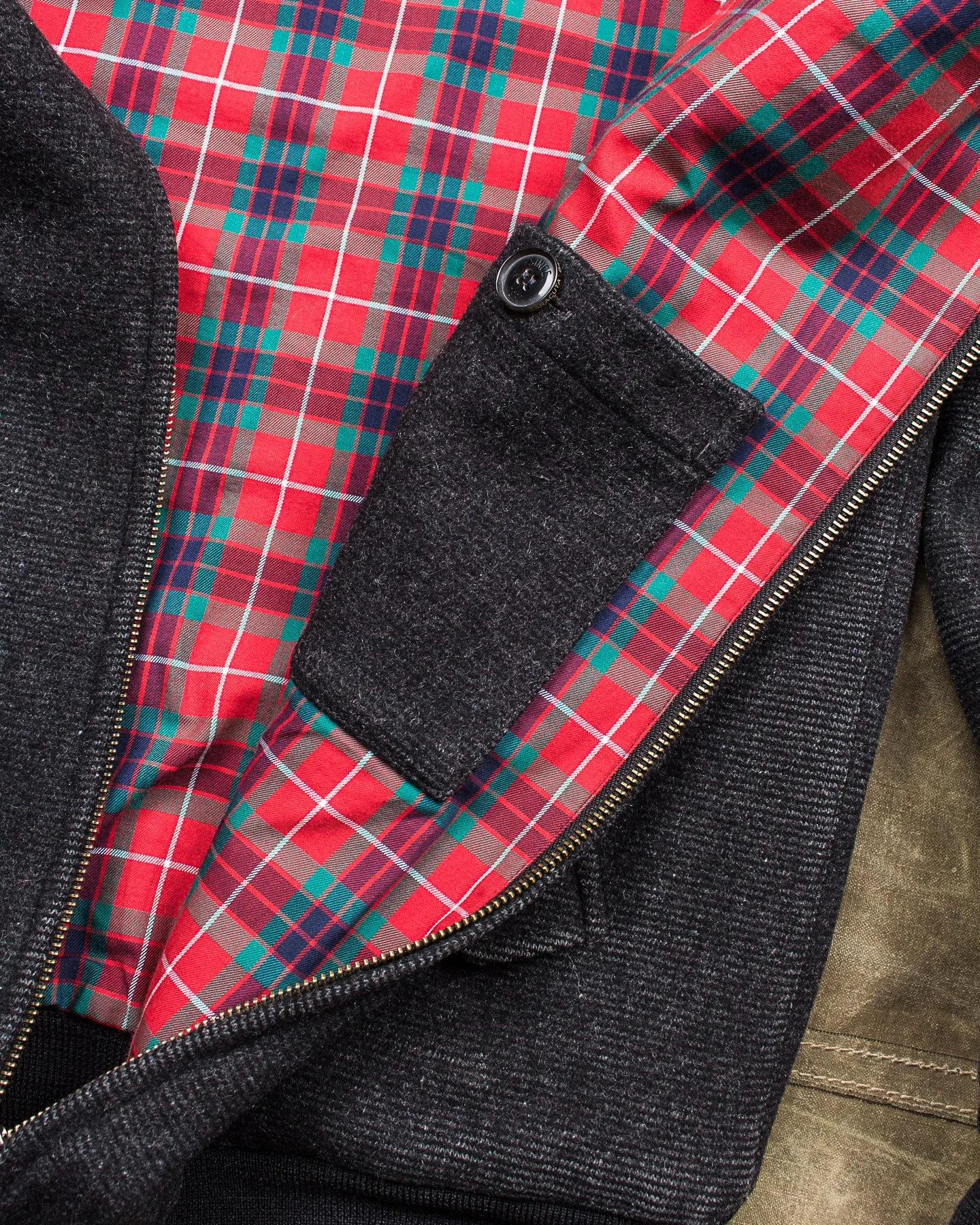 Second Hand Baracuta Harrington Wool Tweed Jacket Size 40