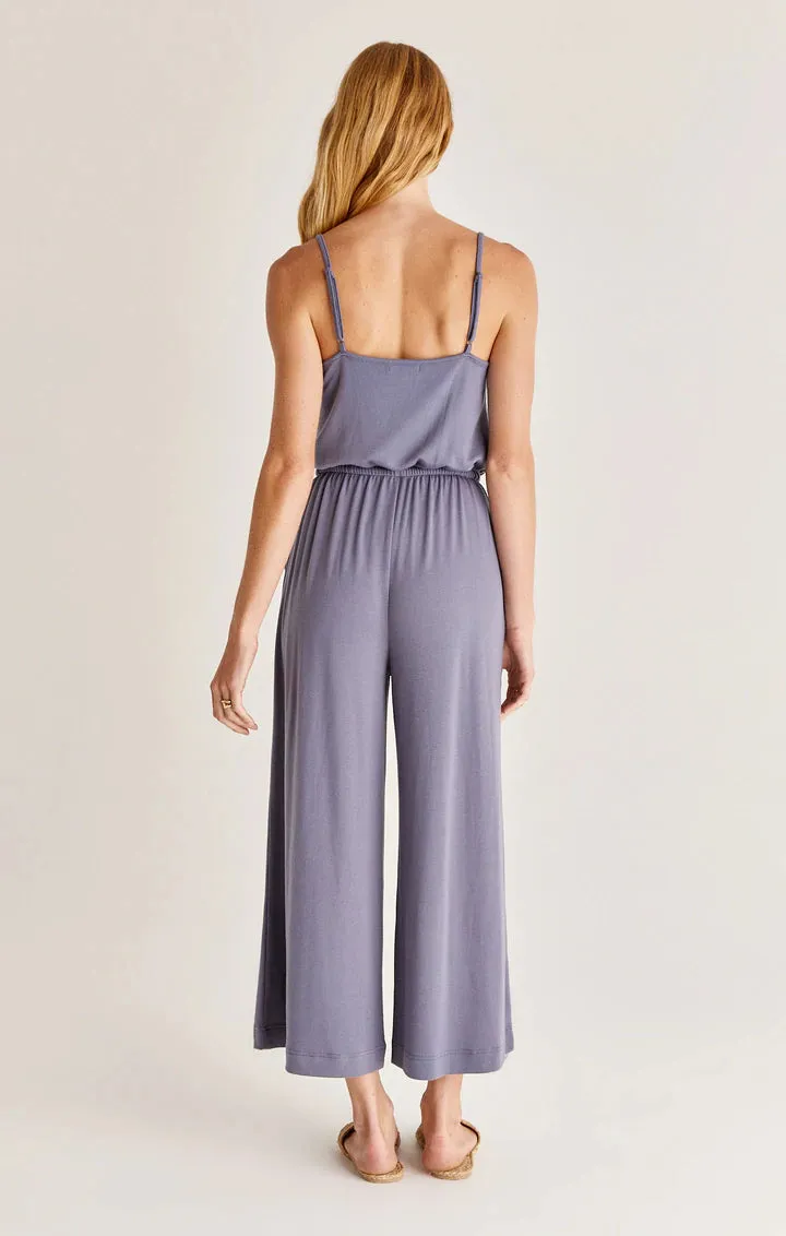 Shawn rib jumpsuit in indigo