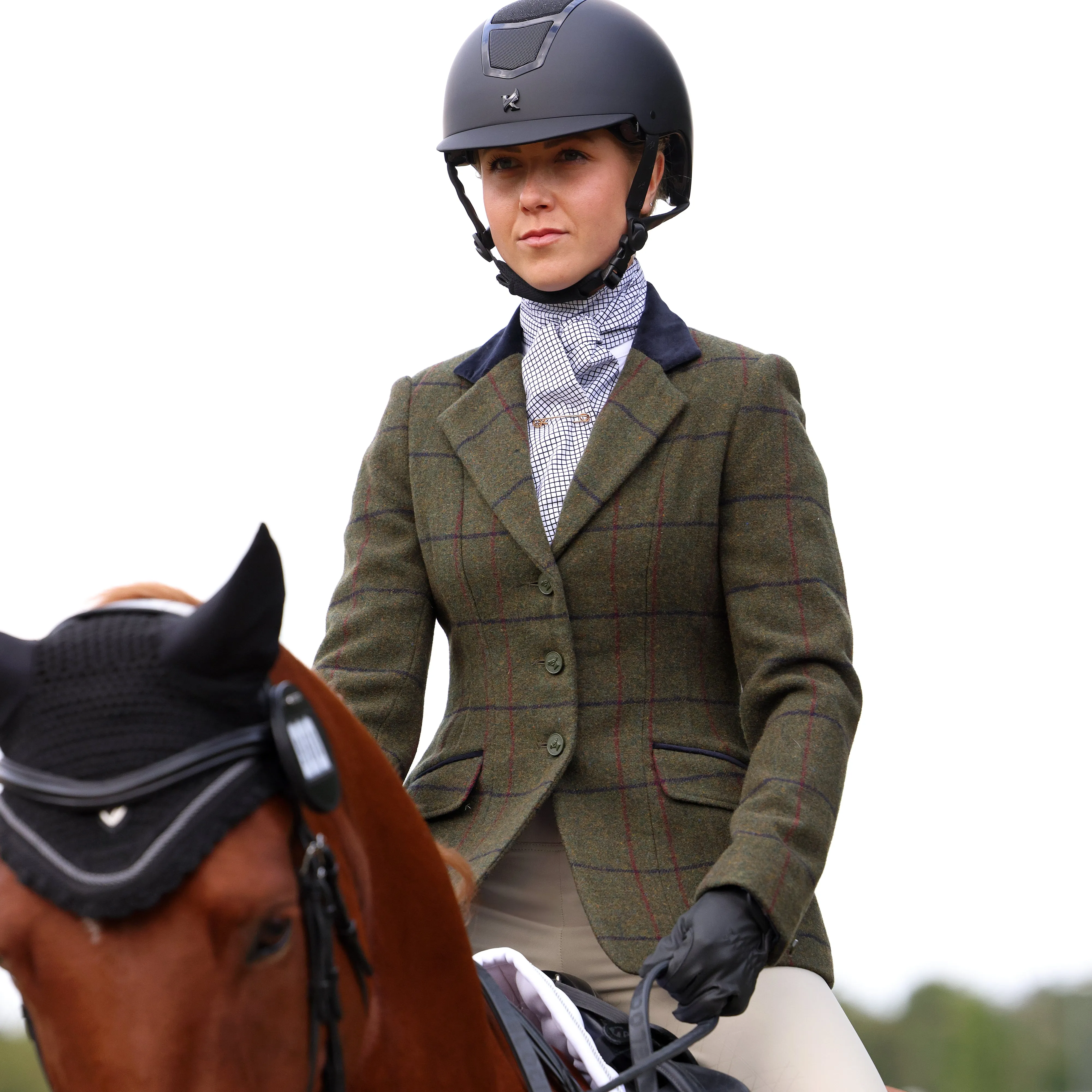 Shires Spruce Green Check Aubrion Saratoga Jacket