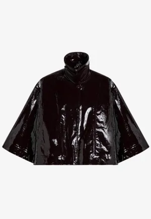 Short Shiny Lacquered Cape
