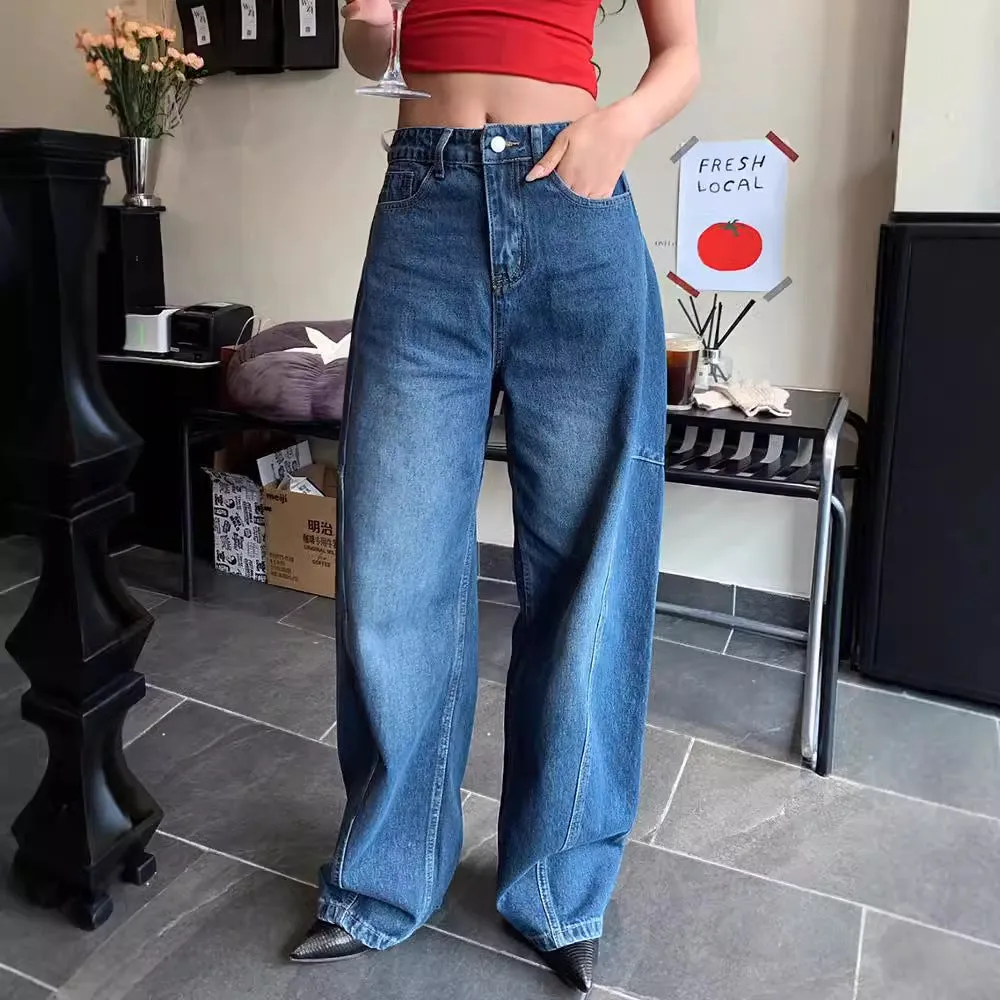Sickle Wide Leg Deconstructed Jeans