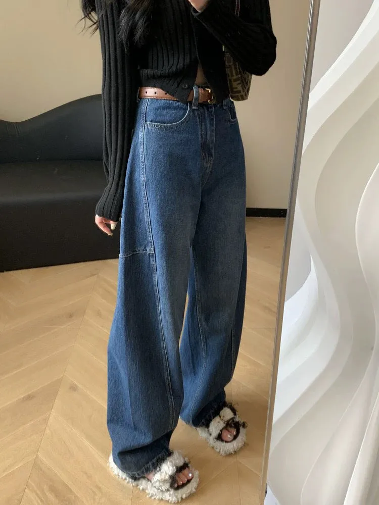 Sickle Wide Leg Deconstructed Jeans