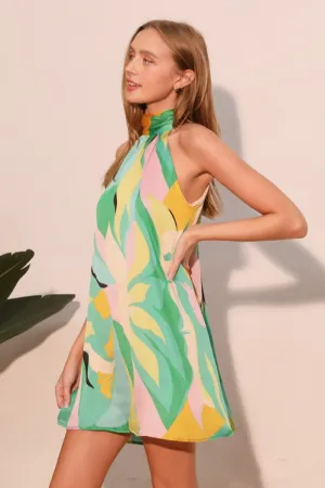 S/L Halter Neck Dress