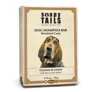 Soapy Tails Dog Shampoo Bar for Wrinkled Coats - Coconut & Lemon