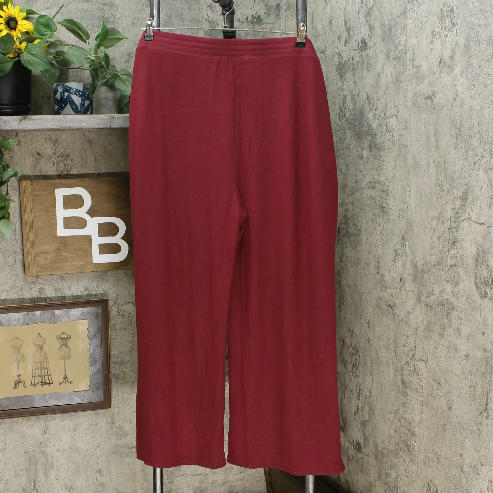 Soft & Cozy Women's Plus Size Brushed Hacci Knit Pants With Pockets
