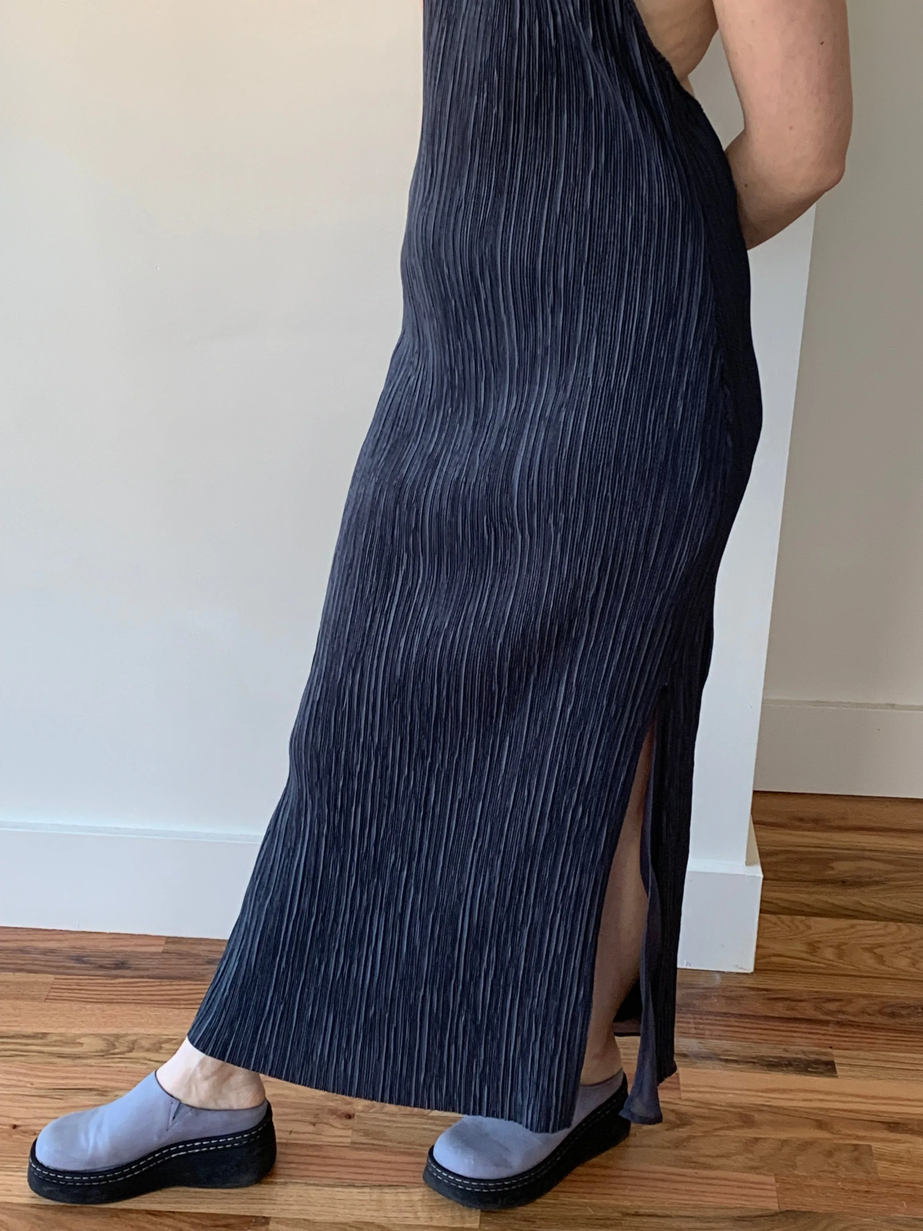 St. Agni pleated halter dress