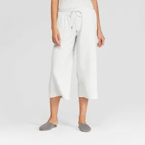 Stars Above Women's Beautifully Soft Fleece Cropped Wide Leg Lounge Pants