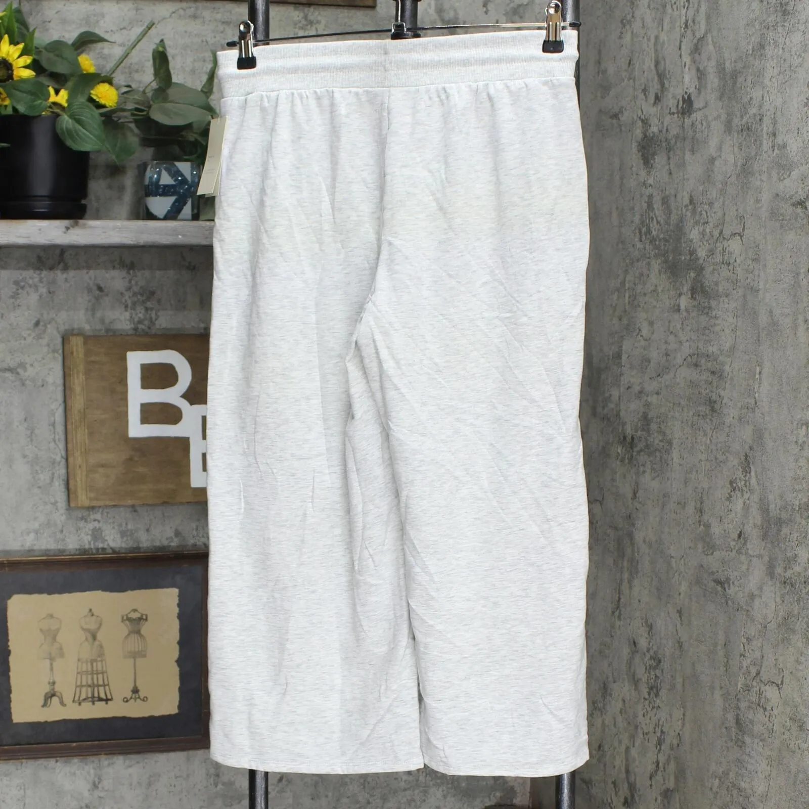 Stars Above Women's Beautifully Soft Fleece Cropped Wide Leg Lounge Pants