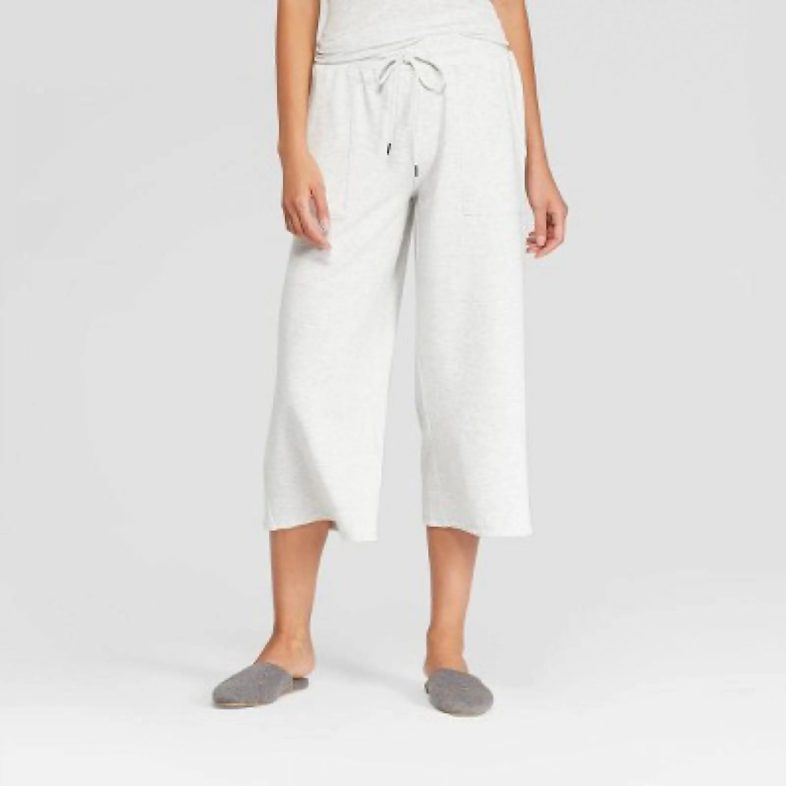 Stars Above Women's Beautifully Soft Fleece Cropped Wide Leg Lounge Pants