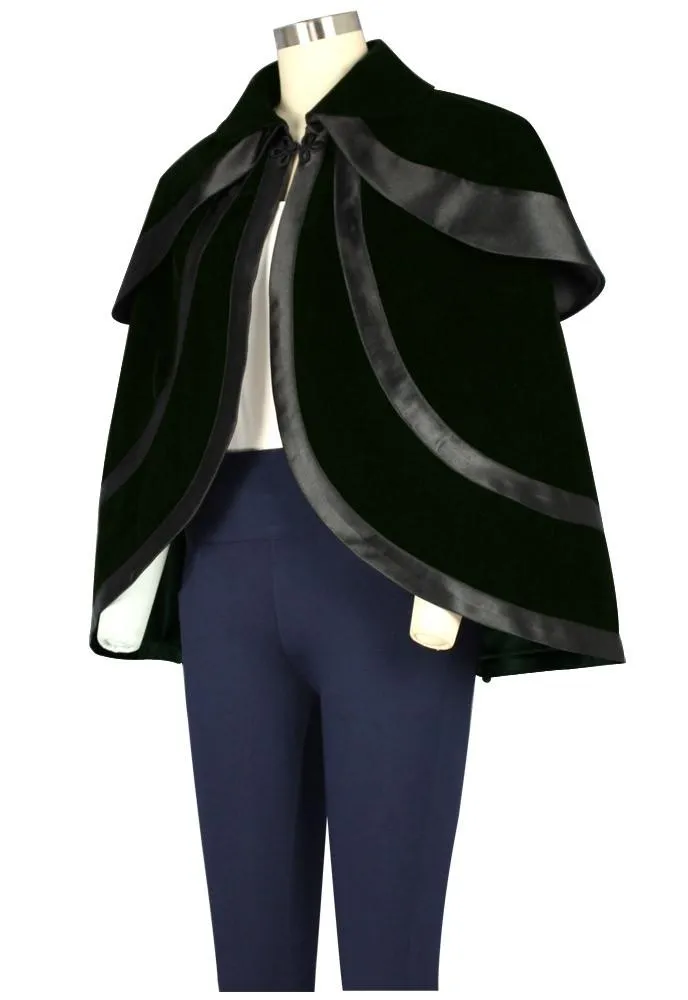 Steampunk Velvet Cape