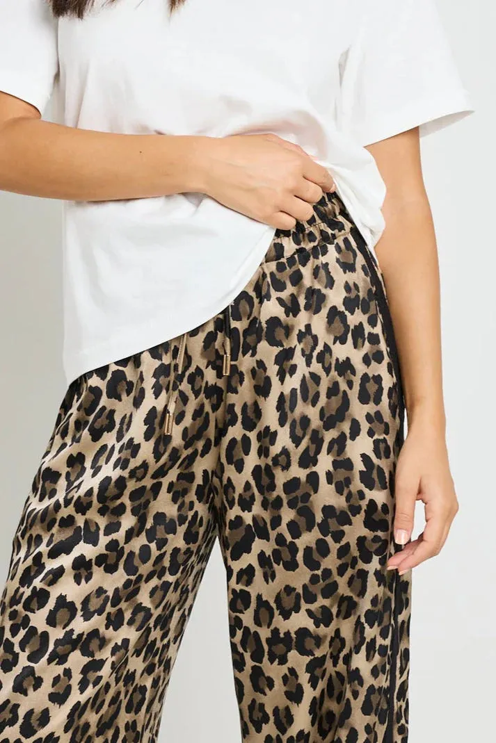 STORIES BE TOLD Townie Animal Satin Pants