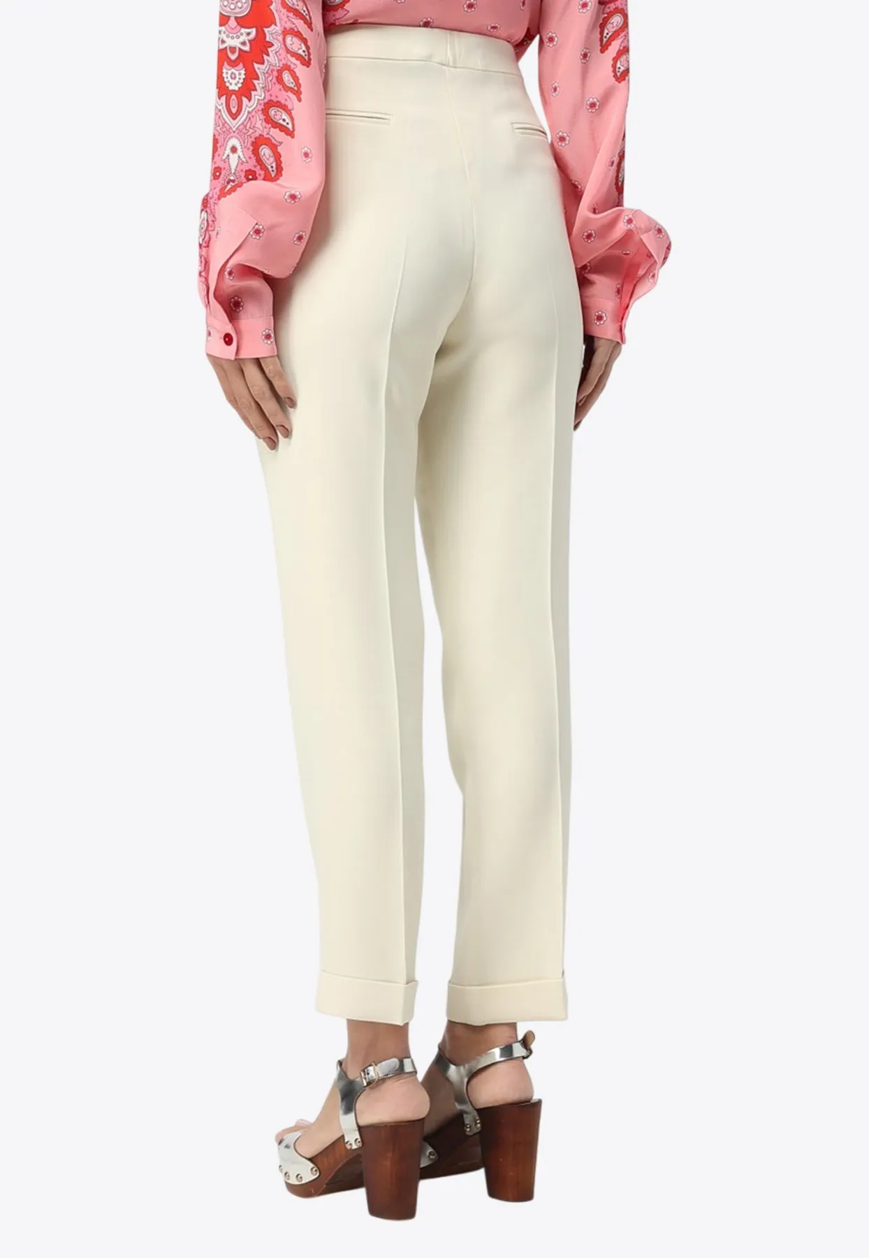 Straight-Leg Tailored Pants