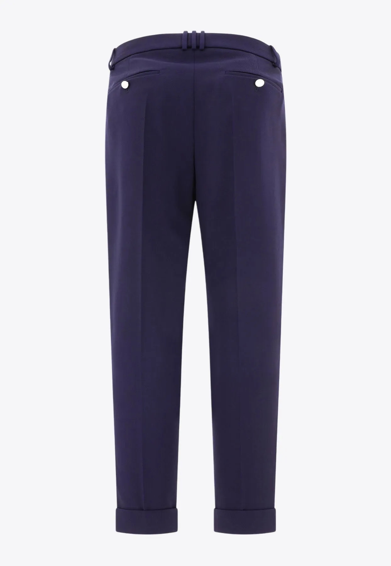 Straight-Leg Tailored Pants
