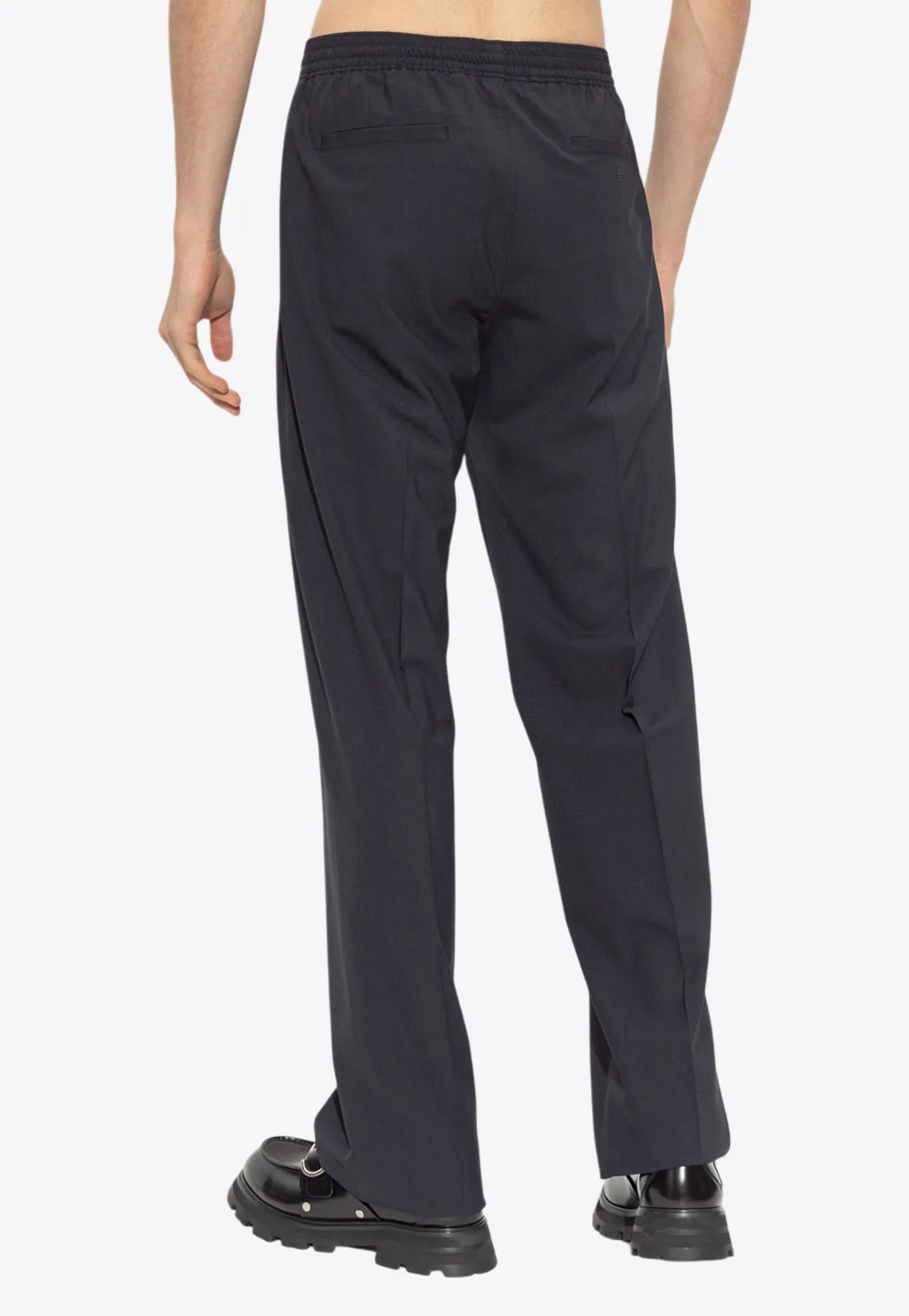 Straight-Leg Tailored Pants