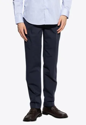 Straight-Leg Tailored Pants