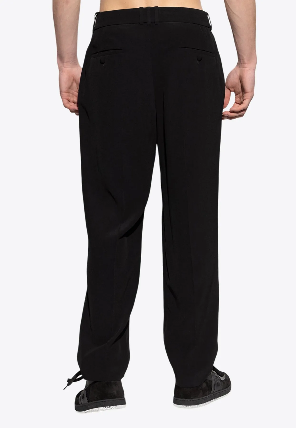 Straight-Leg Tailored Pants