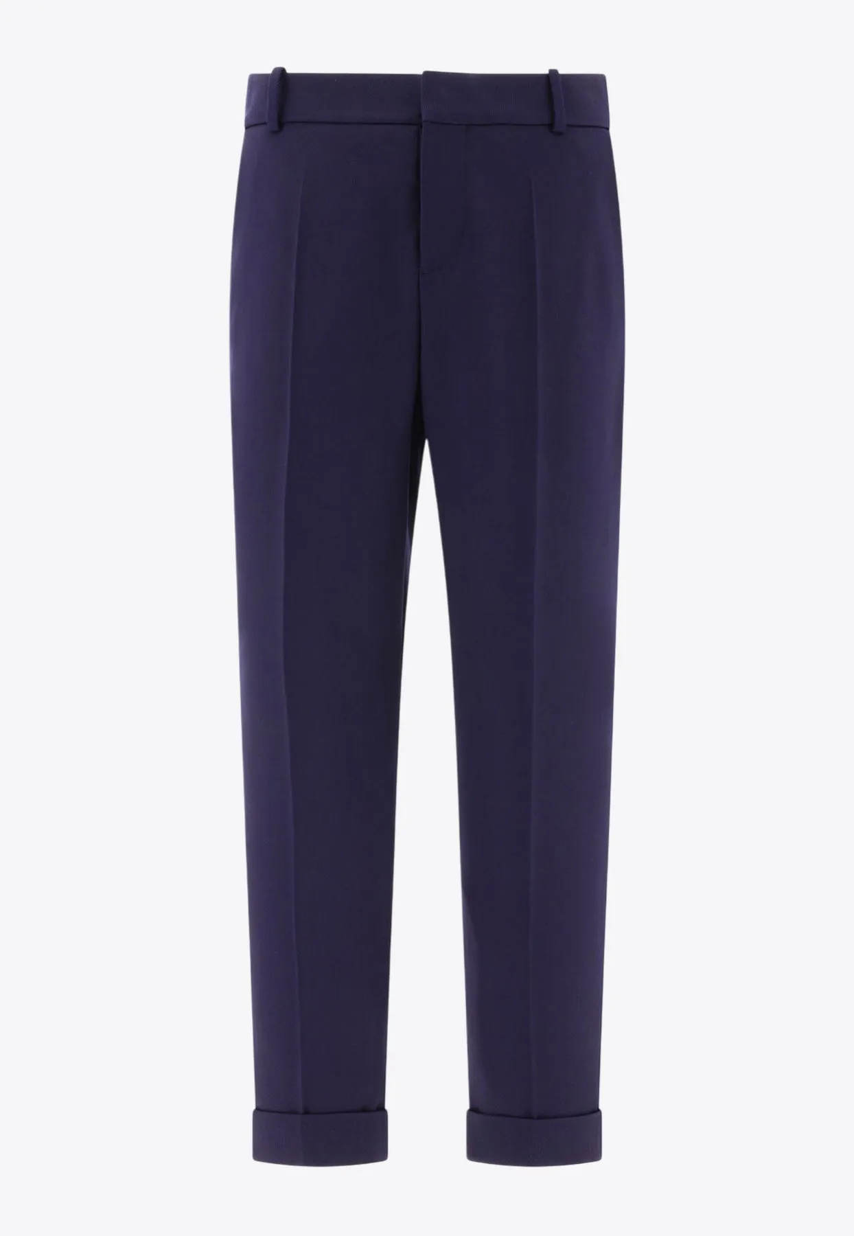 Straight-Leg Tailored Pants