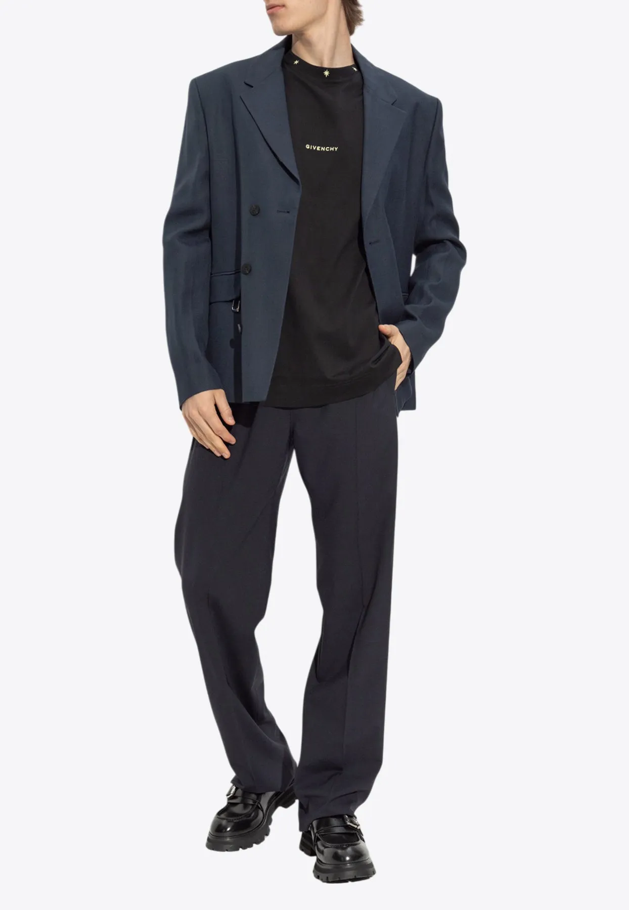 Straight-Leg Tailored Pants