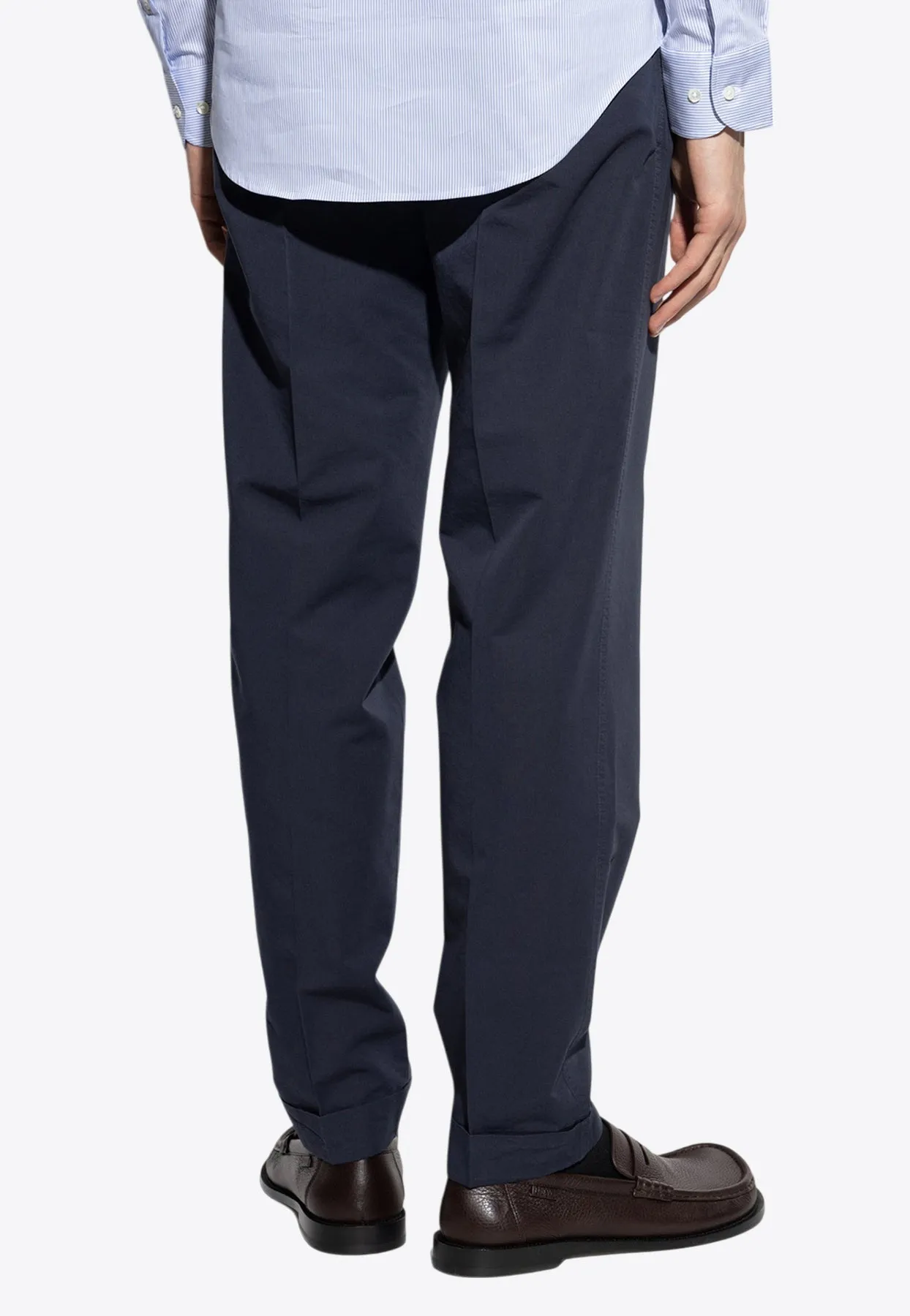 Straight-Leg Tailored Pants