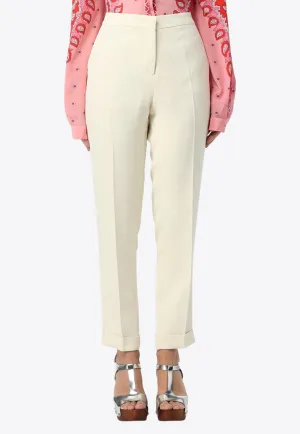 Straight-Leg Tailored Pants