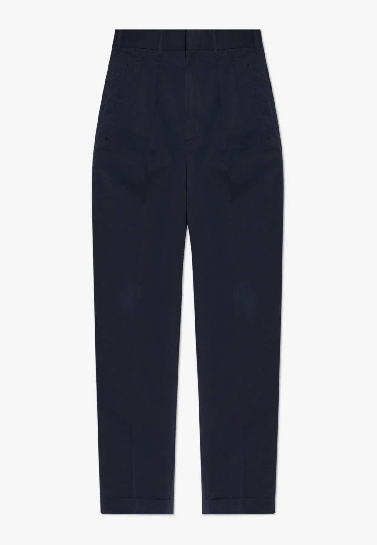 Straight-Leg Tailored Pants