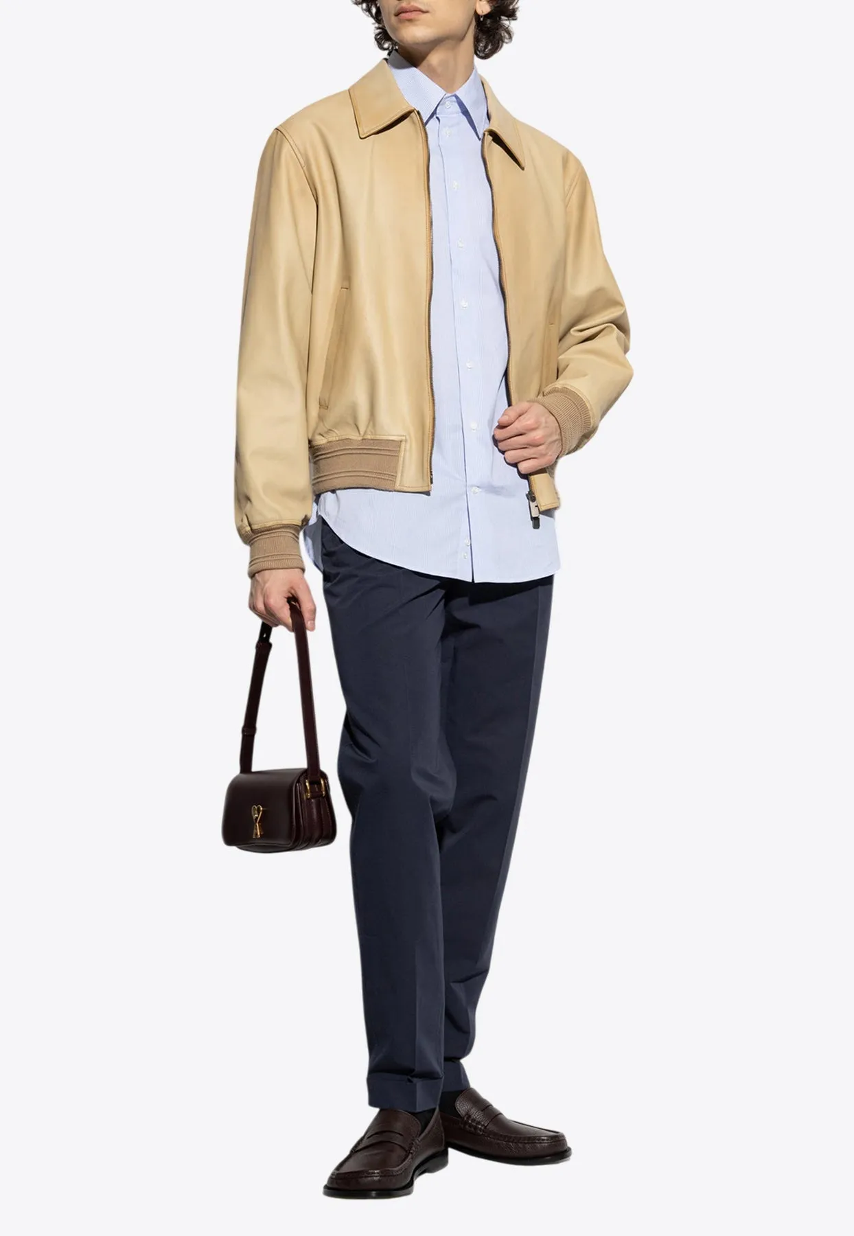 Straight-Leg Tailored Pants