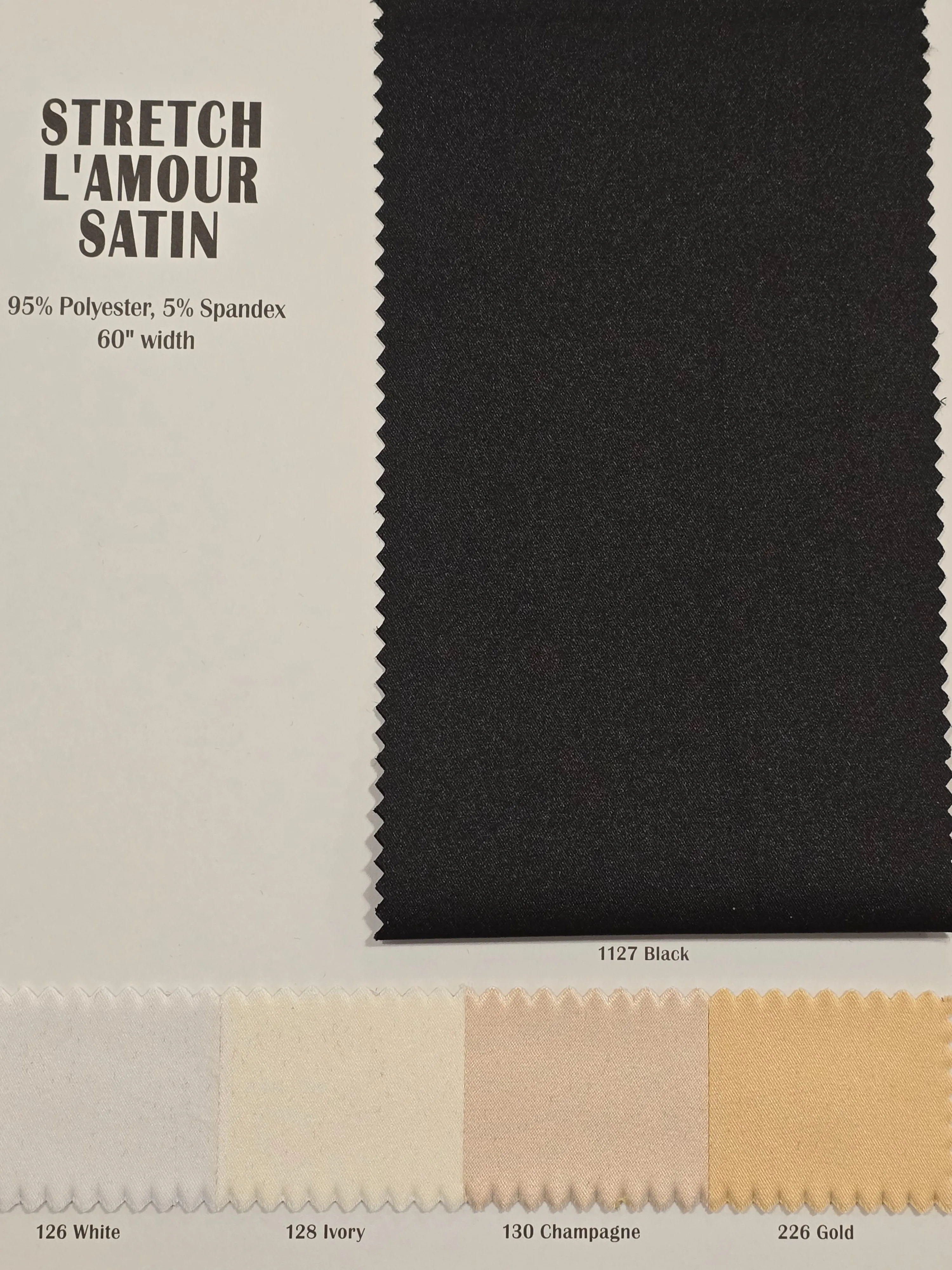 Stretch Lamour Satin Fabric by the Yard | Stretch Matte Satin | Stretch Duchess Satin Fabric for Bridal, Wedding, Costumes |