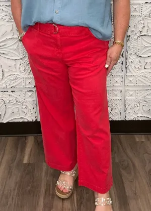 Stride High Rise Crop Wide Leg