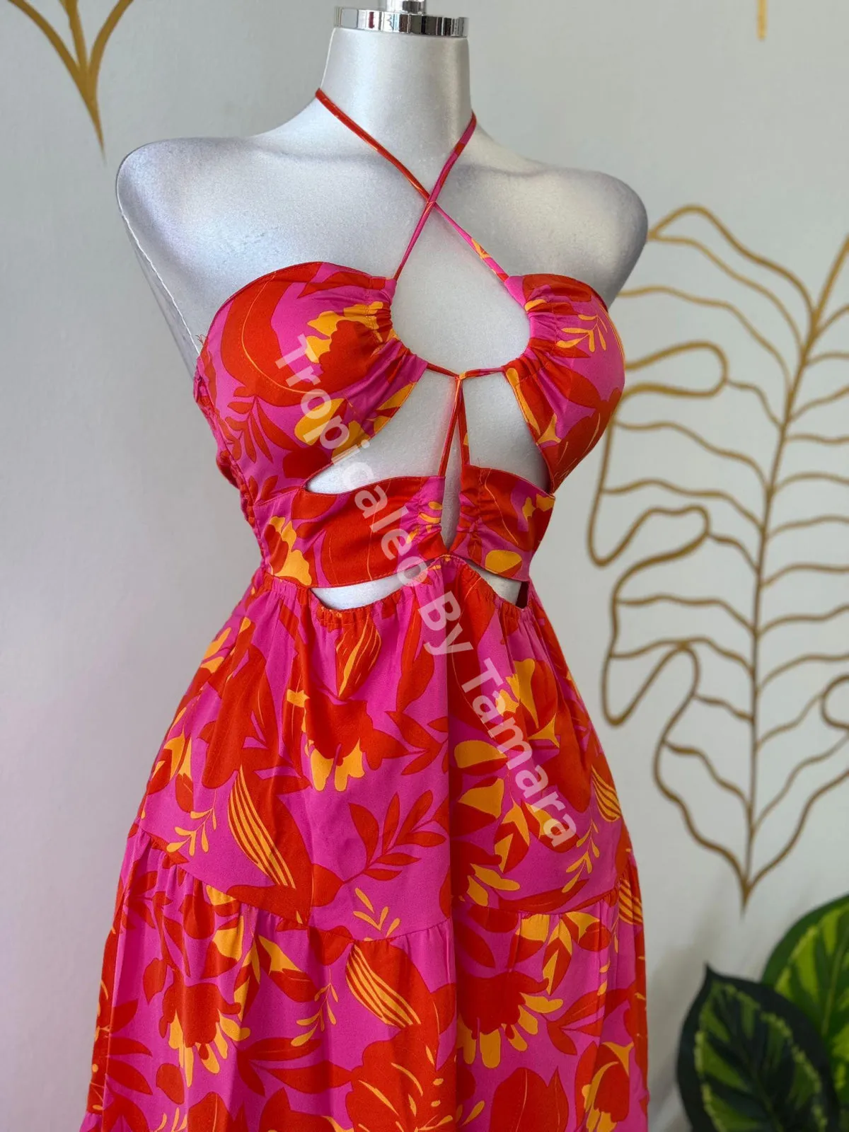 Sunset Orange Paradise Dress
