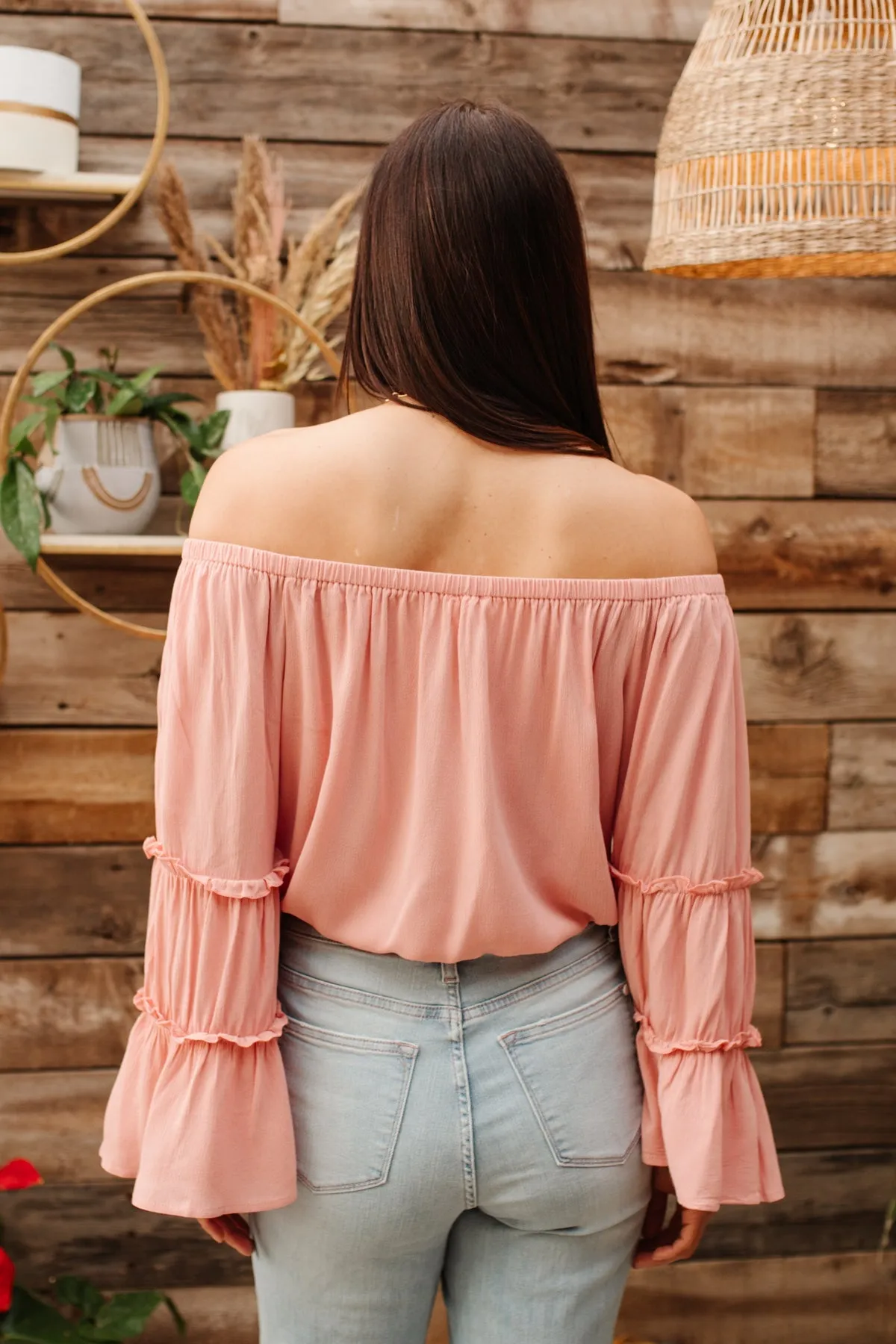 Sunset Sailing Bodysuit in Perfect Peach