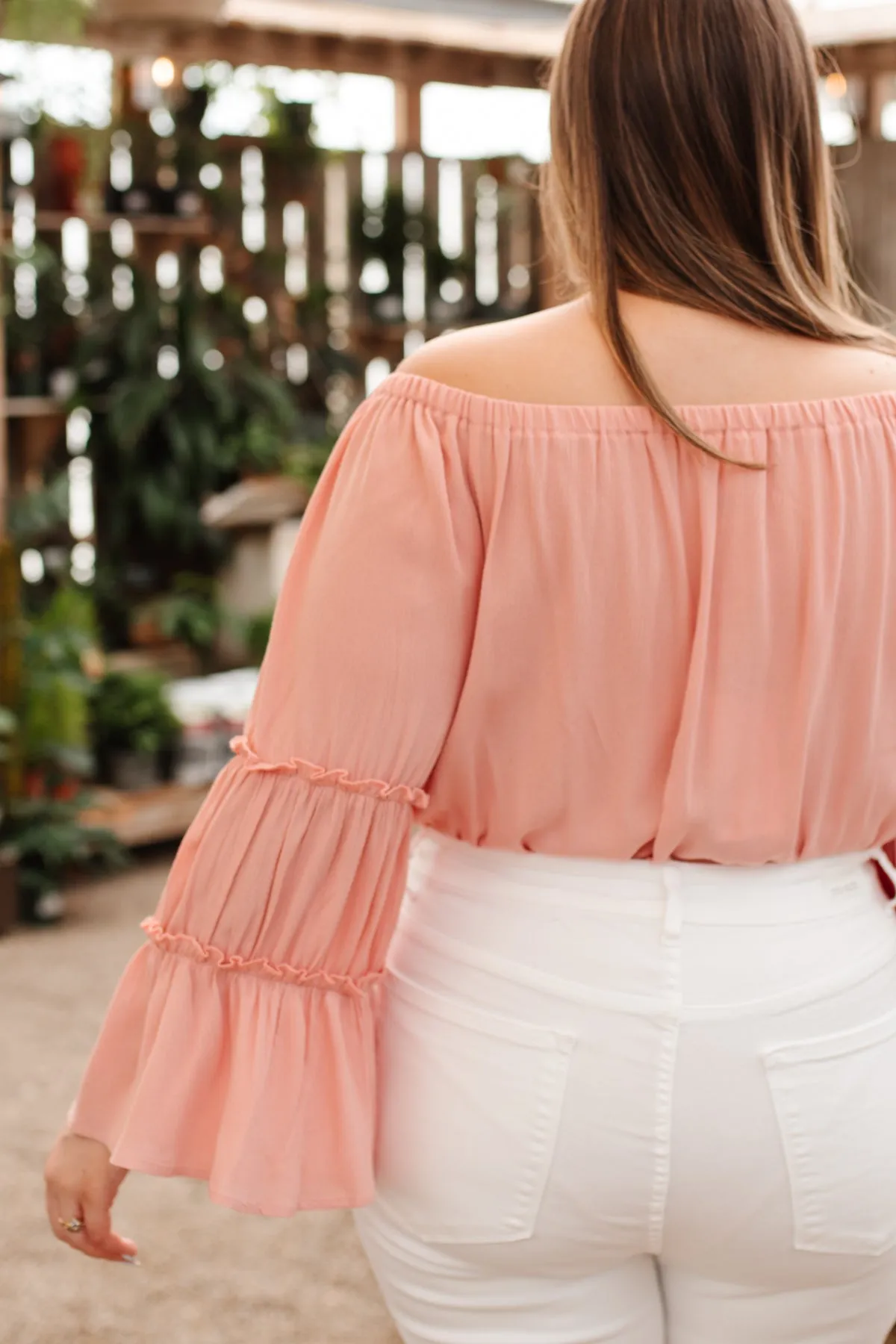 Sunset Sailing Bodysuit in Perfect Peach