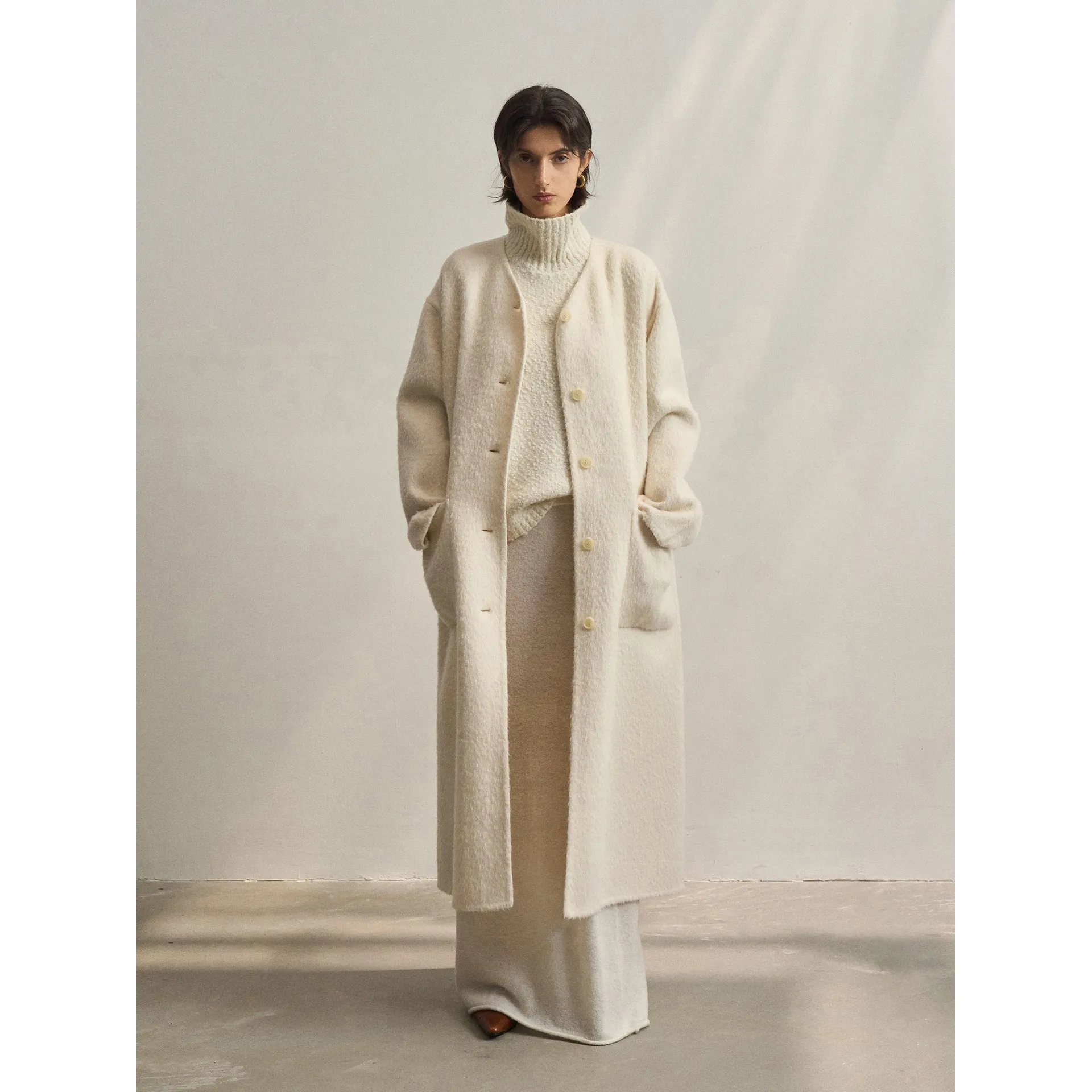 Suri Alpaca Wool Coat