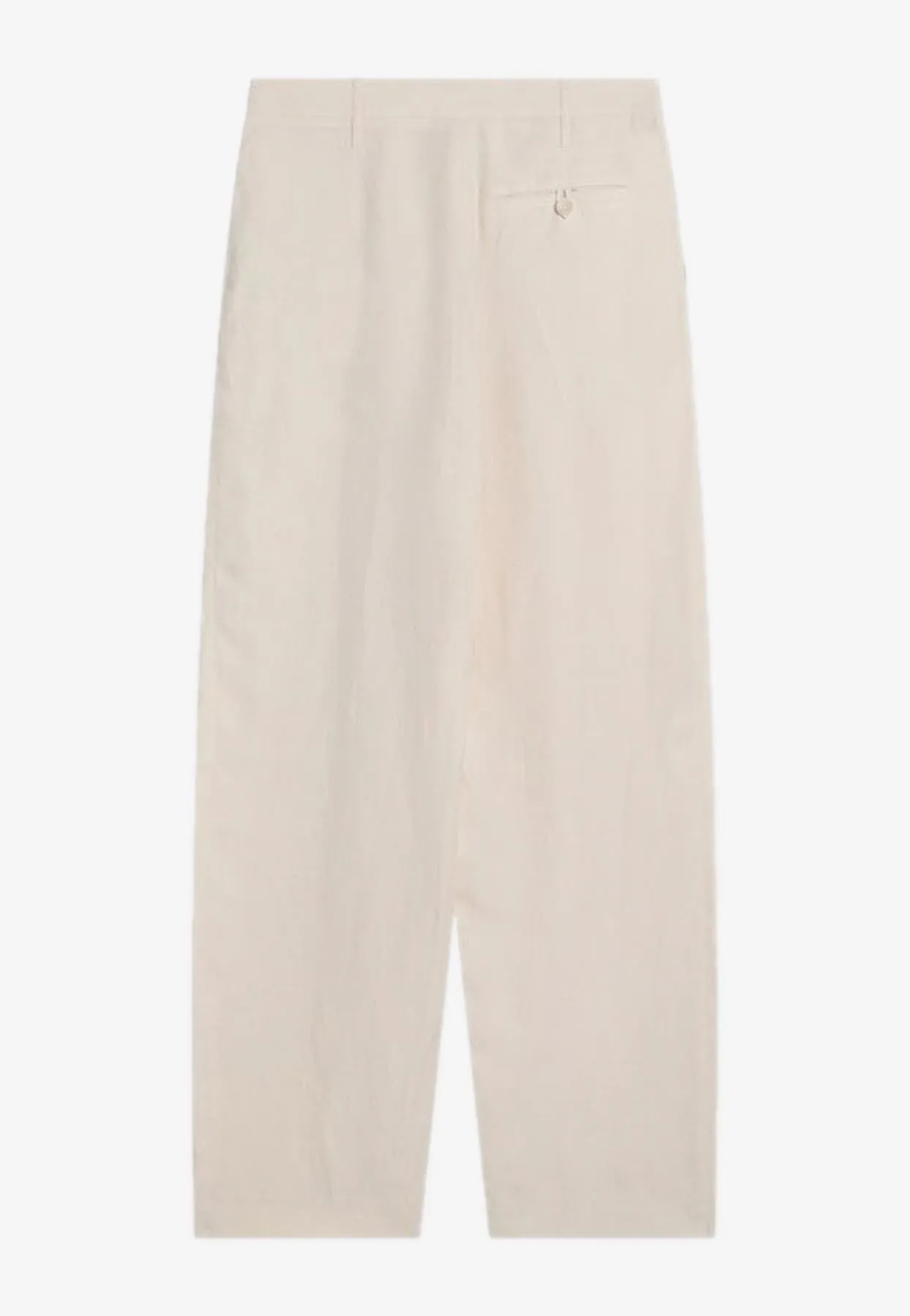 Tailored Linen-Blend Wide-Leg Pants