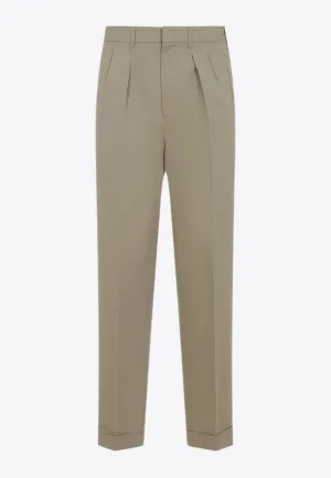 Tailored Silk-Blend Pants