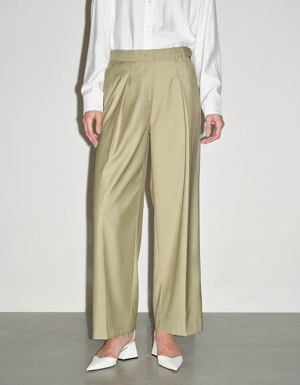 Tailored Straight Pants